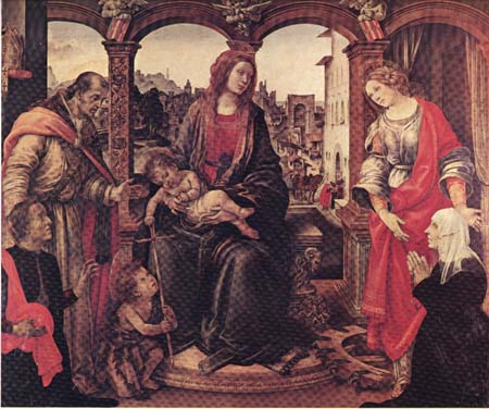 Eglise Santo Spirito .Vierge à l'enfant de Filippino Lippi 1488