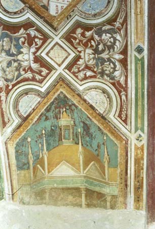 San Miniato al Monte. Crypte. Préfiguration de la coupole du Duomo vers 1341.